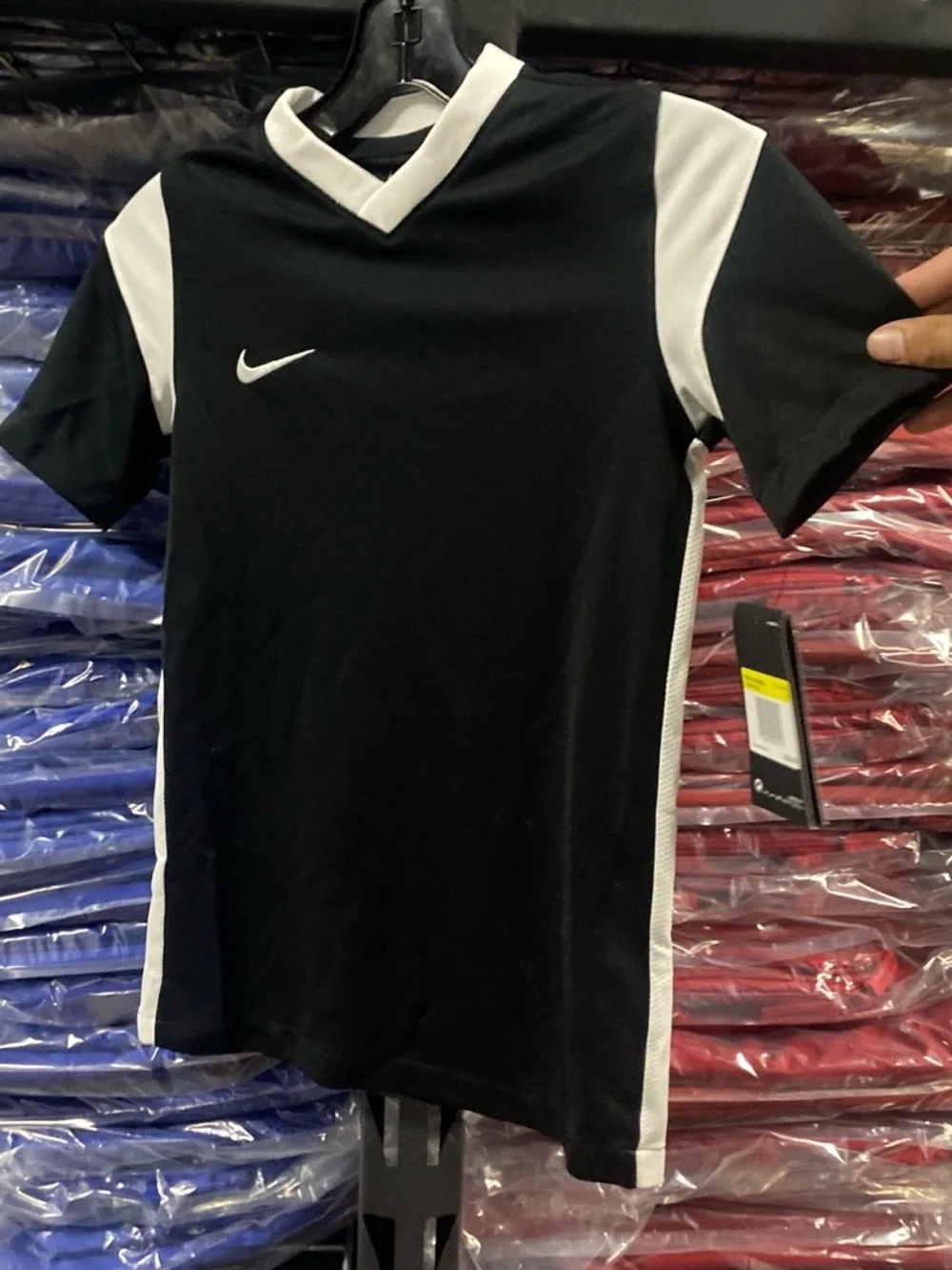 Nike Derby III Soccer Jersey NWT Kids Small Black/White DRI-FIT CW3834-010